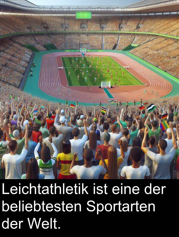 beliebtesten: Leichtathletik ist eine der beliebtesten Sportarten der Welt.