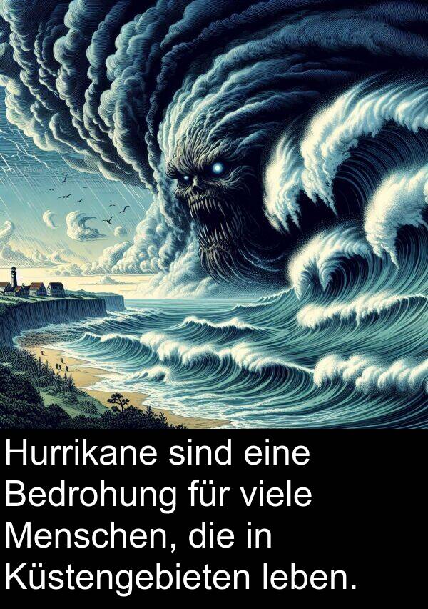 Menschen: Hurrikane sind eine Bedrohung für viele Menschen, die in Küstengebieten leben.