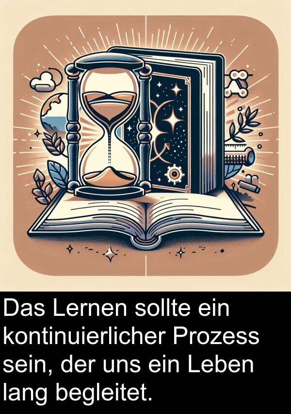 Lernen: Das Lernen sollte ein kontinuierlicher Prozess sein, der uns ein Leben lang begleitet.