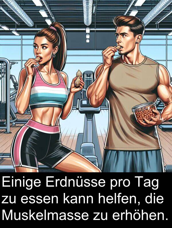 pro: Einige Erdnüsse pro Tag zu essen kann helfen, die Muskelmasse zu erhöhen.