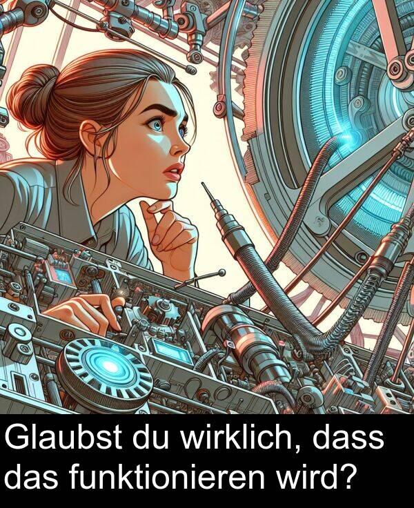 dass: Glaubst du wirklich, dass das funktionieren wird?