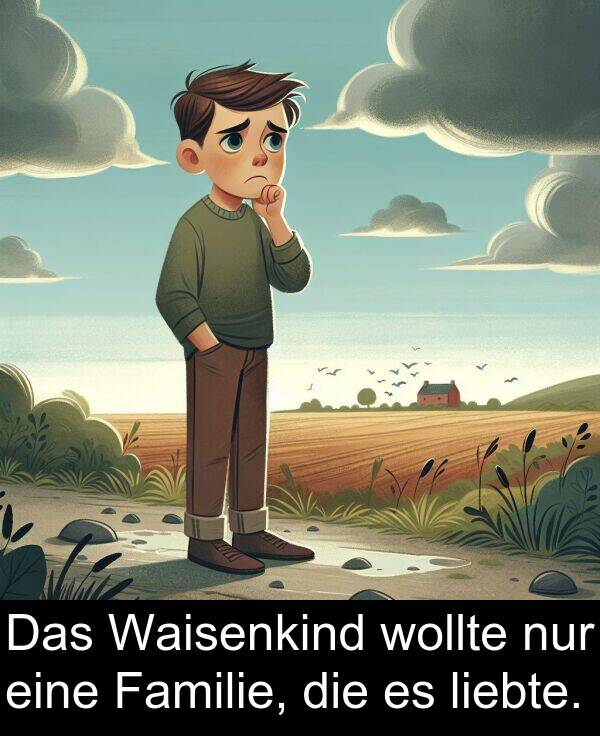 Waisenkind: Das Waisenkind wollte nur eine Familie, die es liebte.