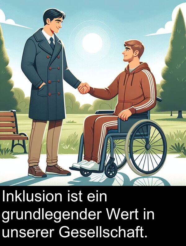 unserer: Inklusion ist ein grundlegender Wert in unserer Gesellschaft.