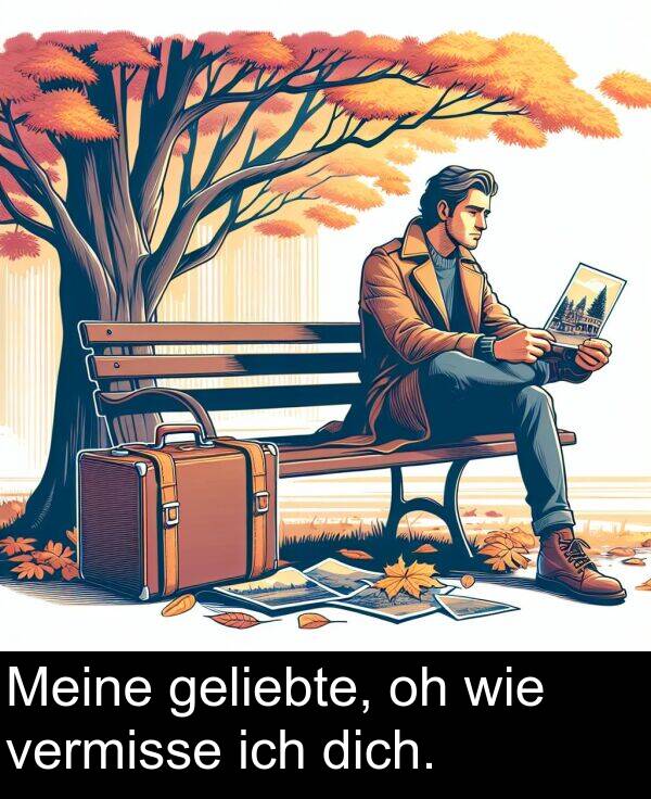 wie: Meine geliebte, oh wie vermisse ich dich.