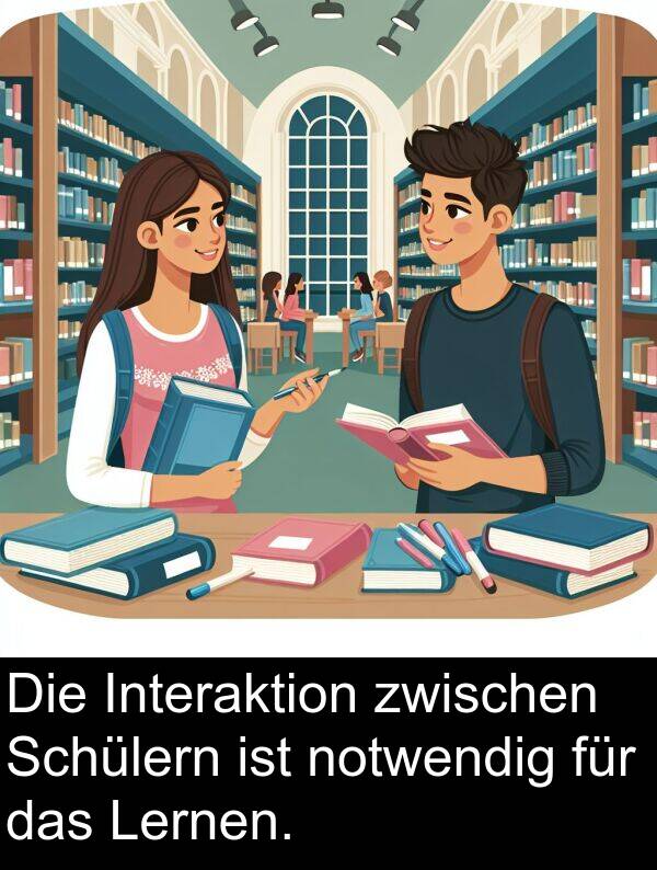 Lernen: Die Interaktion zwischen Schülern ist notwendig für das Lernen.