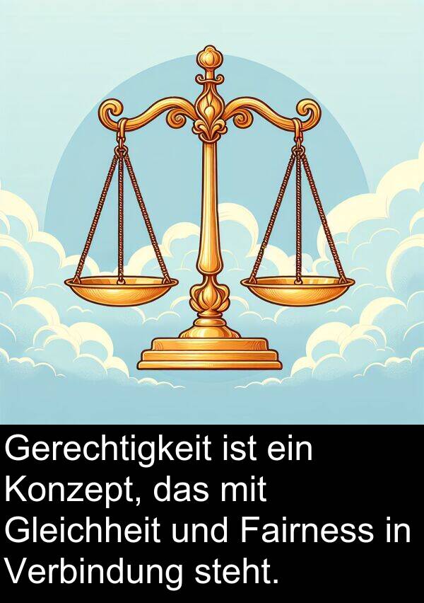 Fairness: Gerechtigkeit ist ein Konzept, das mit Gleichheit und Fairness in Verbindung steht.