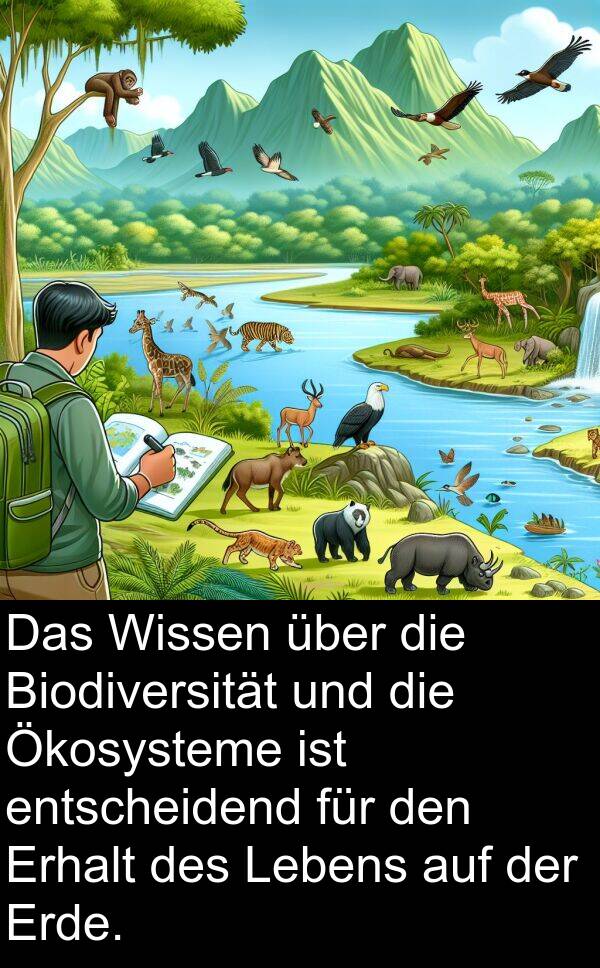 Wissen: Das Wissen über die Biodiversität und die Ökosysteme ist entscheidend für den Erhalt des Lebens auf der Erde.