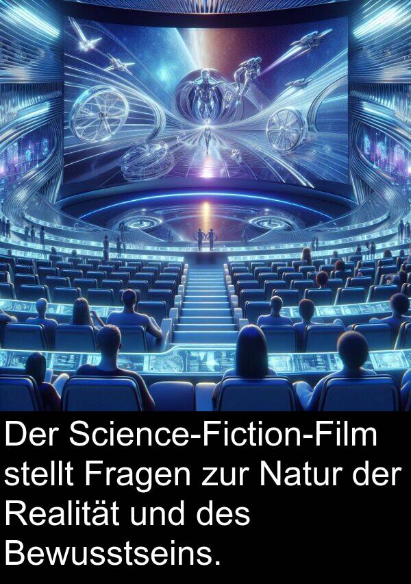 Fragen: Der Science-Fiction-Film stellt Fragen zur Natur der Realität und des Bewusstseins.