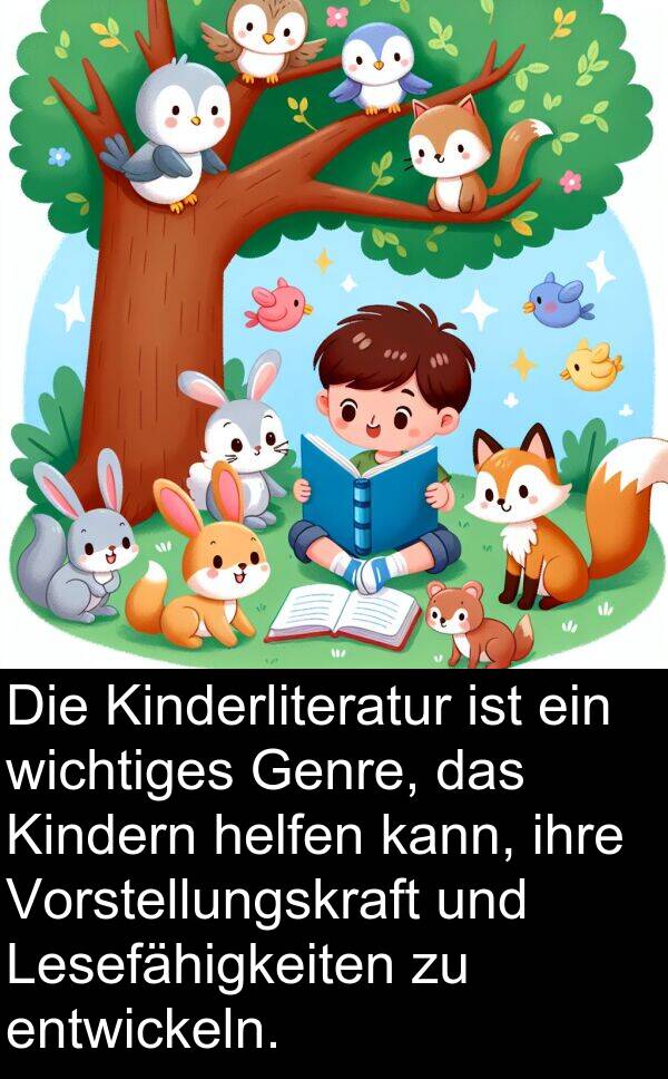 Lesefähigkeiten: Die Kinderliteratur ist ein wichtiges Genre, das Kindern helfen kann, ihre Vorstellungskraft und Lesefähigkeiten zu entwickeln.