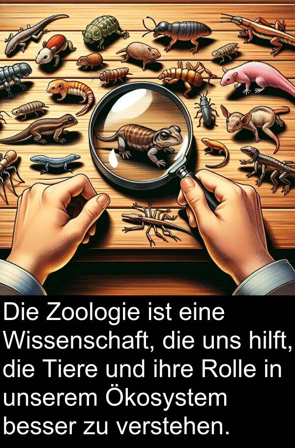 Wissenschaft: Die Zoologie ist eine Wissenschaft, die uns hilft, die Tiere und ihre Rolle in unserem Ökosystem besser zu verstehen.