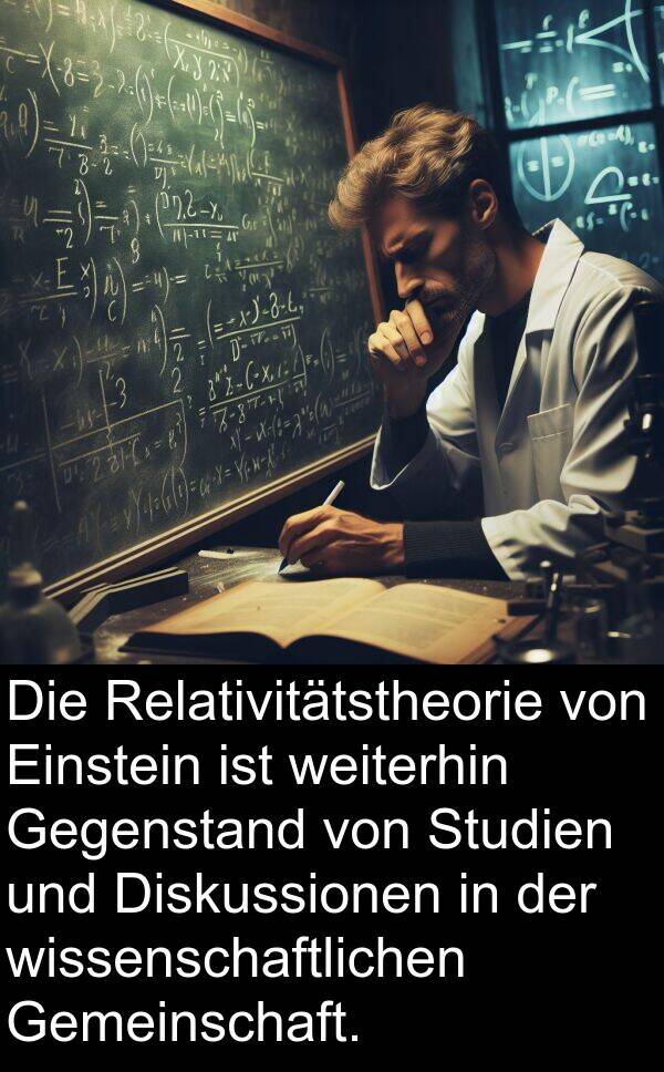wissenschaftlichen: Die Relativitätstheorie von Einstein ist weiterhin Gegenstand von Studien und Diskussionen in der wissenschaftlichen Gemeinschaft.