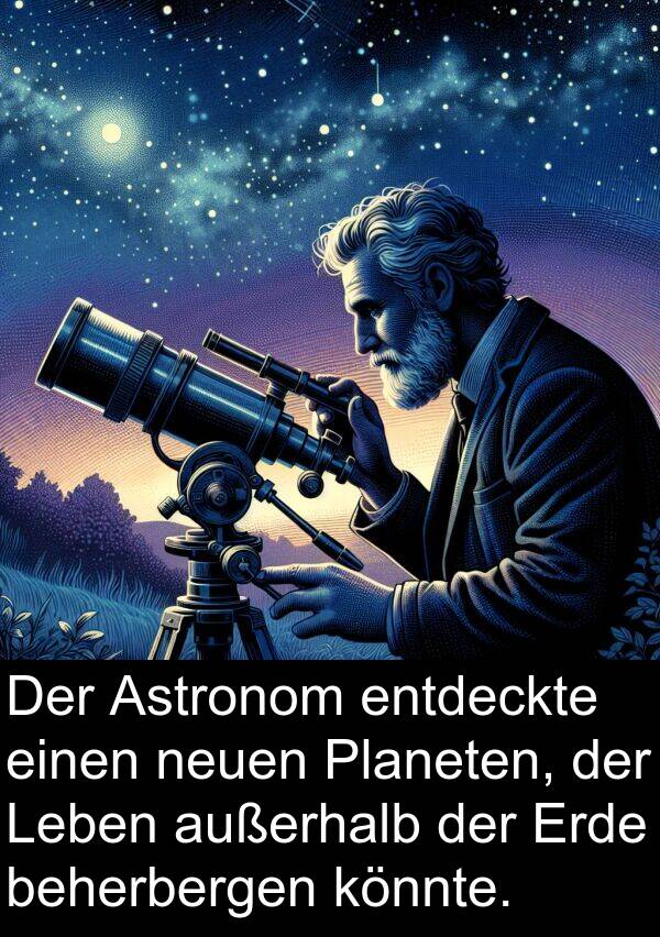 Planeten: Der Astronom entdeckte einen neuen Planeten, der Leben außerhalb der Erde beherbergen könnte.