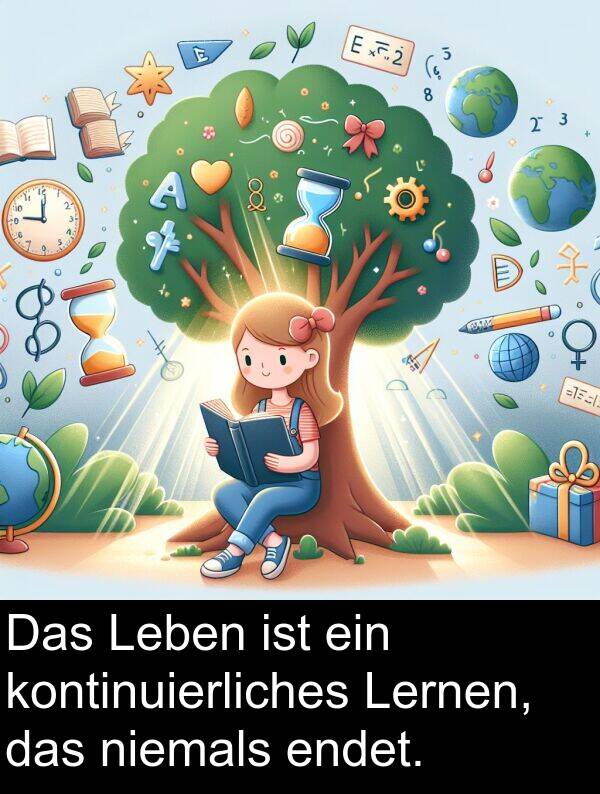 Lernen: Das Leben ist ein kontinuierliches Lernen, das niemals endet.