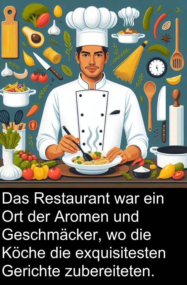 Restaurant: Das Restaurant war ein Ort der Aromen und Geschmäcker, wo die Köche die exquisitesten Gerichte zubereiteten.