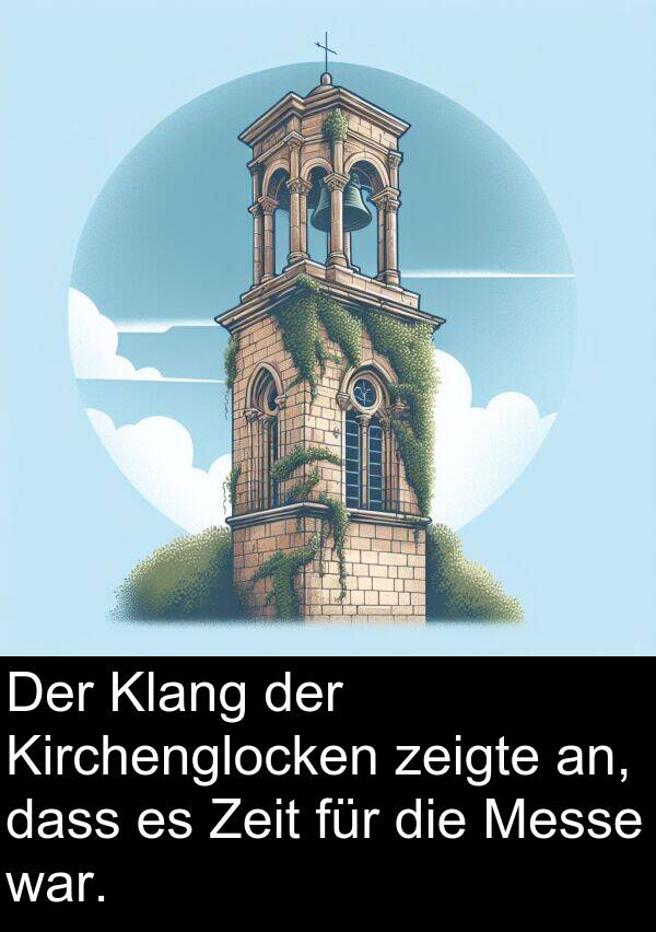 Zeit: Der Klang der Kirchenglocken zeigte an, dass es Zeit für die Messe war.