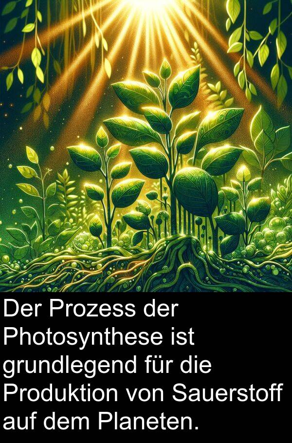 Produktion: Der Prozess der Photosynthese ist grundlegend für die Produktion von Sauerstoff auf dem Planeten.