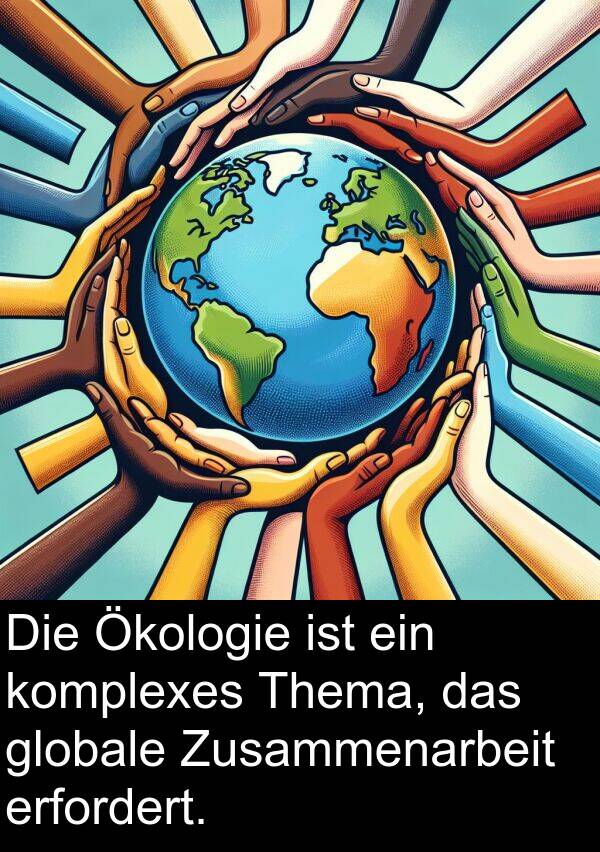 globale: Die Ökologie ist ein komplexes Thema, das globale Zusammenarbeit erfordert.