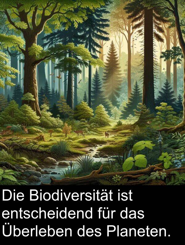 Planeten: Die Biodiversität ist entscheidend für das Überleben des Planeten.