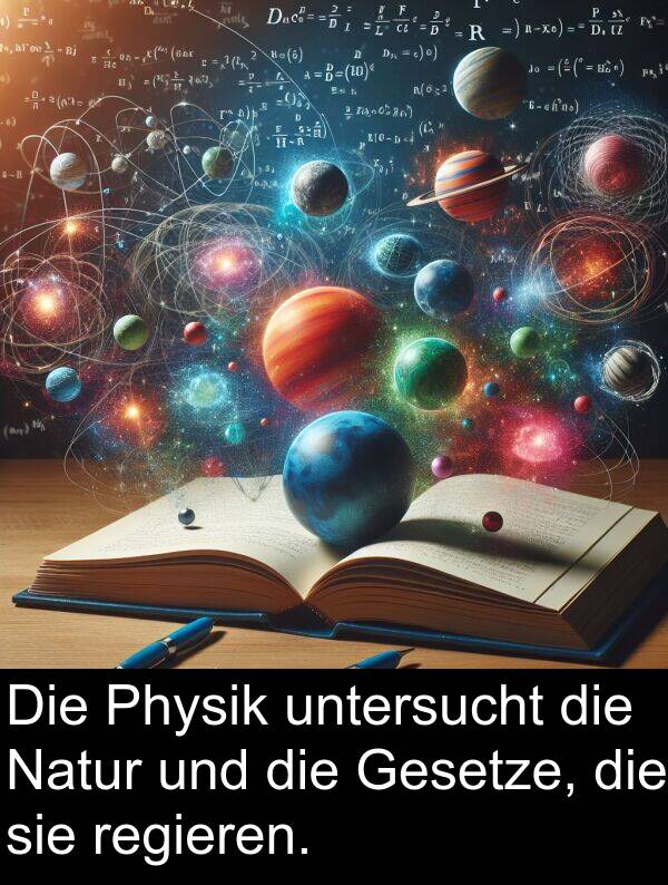 Gesetze: Die Physik untersucht die Natur und die Gesetze, die sie regieren.