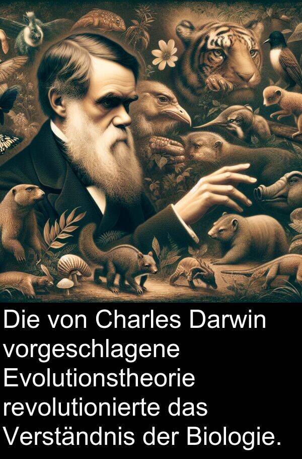Darwin: Die von Charles Darwin vorgeschlagene Evolutionstheorie revolutionierte das Verständnis der Biologie.