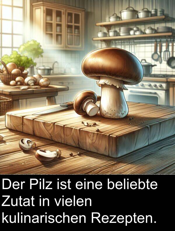 Rezepten: Der Pilz ist eine beliebte Zutat in vielen kulinarischen Rezepten.
