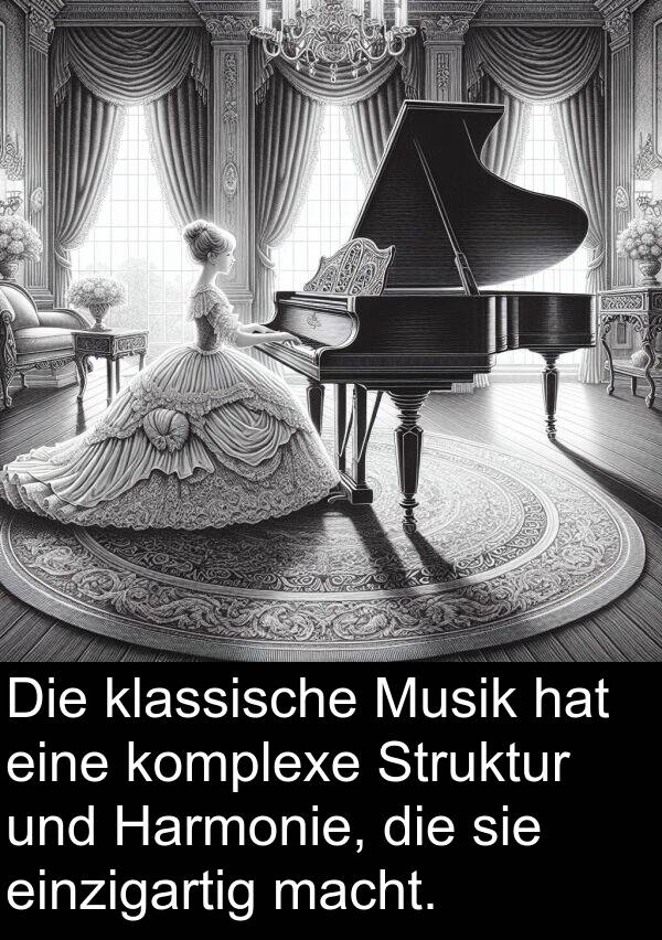 macht: Die klassische Musik hat eine komplexe Struktur und Harmonie, die sie einzigartig macht.