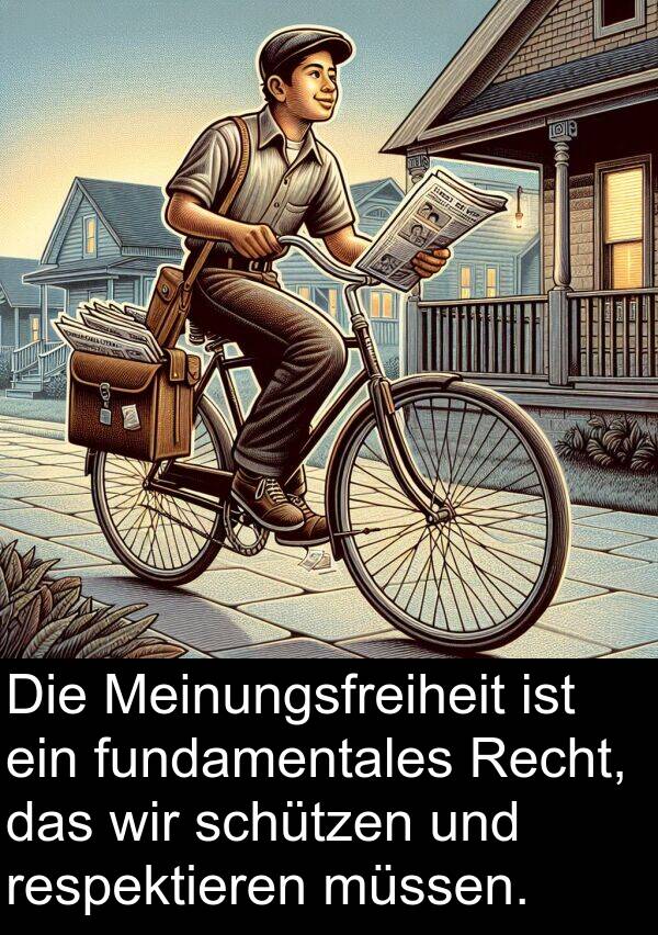 fundamentales: Die Meinungsfreiheit ist ein fundamentales Recht, das wir schützen und respektieren müssen.