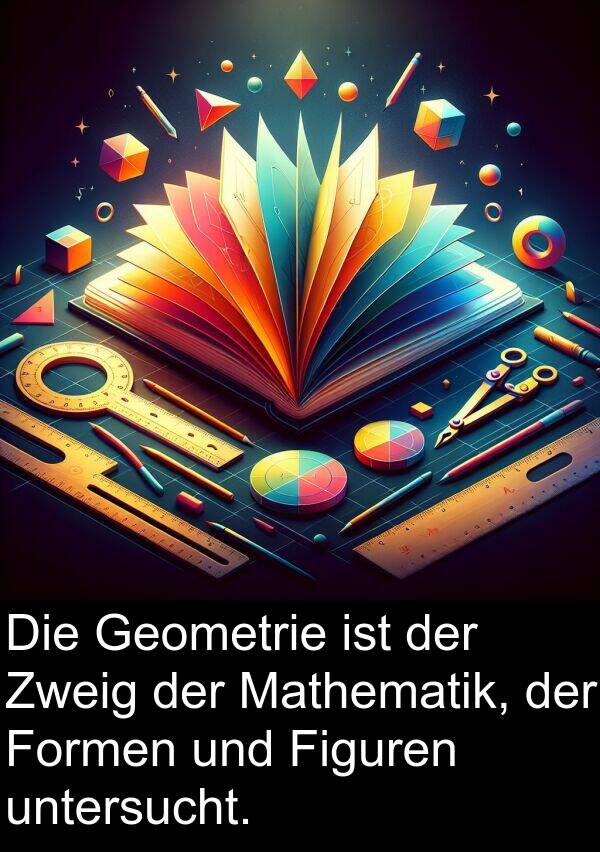 Figuren: Die Geometrie ist der Zweig der Mathematik, der Formen und Figuren untersucht.