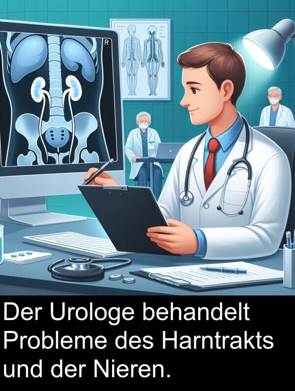 Urologe: Der Urologe behandelt Probleme des Harntrakts und der Nieren.