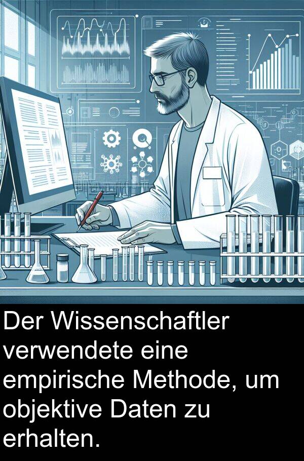 Daten: Der Wissenschaftler verwendete eine empirische Methode, um objektive Daten zu erhalten.