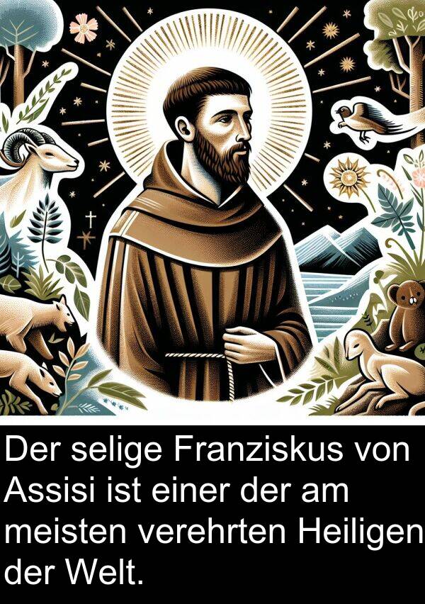 Assisi: Der selige Franziskus von Assisi ist einer der am meisten verehrten Heiligen der Welt.