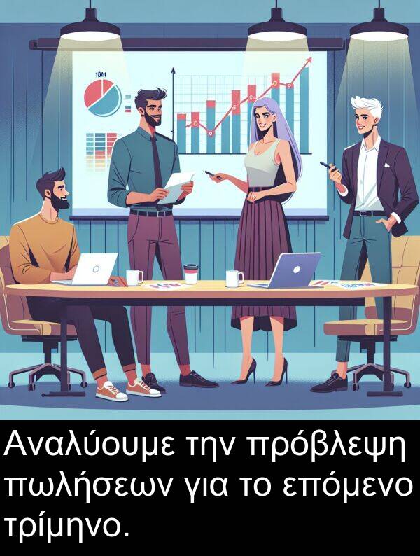 επόμενο: Αναλύουμε την πρόβλεψη πωλήσεων για το επόμενο τρίμηνο.