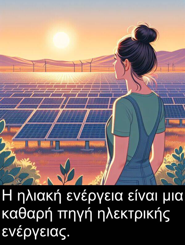 ενέργεια: Η ηλιακή ενέργεια είναι μια καθαρή πηγή ηλεκτρικής ενέργειας.