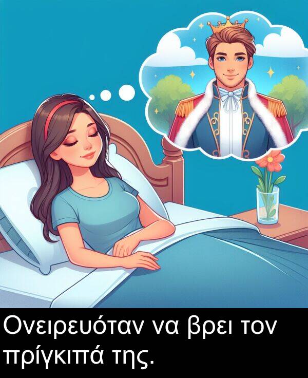 τον: Ονειρευόταν να βρει τον πρίγκιπά της.