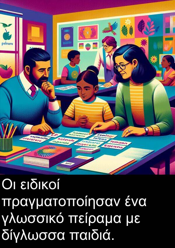παιδιά: Οι ειδικοί πραγματοποίησαν ένα γλωσσικό πείραμα με δίγλωσσα παιδιά.