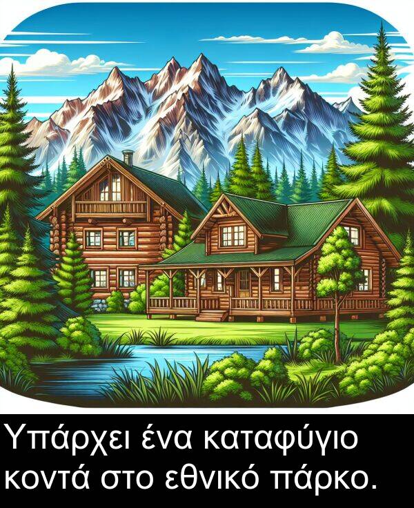 εθνικό: Υπάρχει ένα καταφύγιο κοντά στο εθνικό πάρκο.
