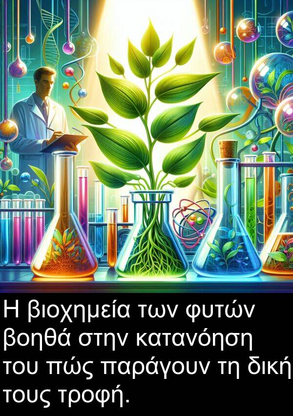δική: Η βιοχημεία των φυτών βοηθά στην κατανόηση του πώς παράγουν τη δική τους τροφή.