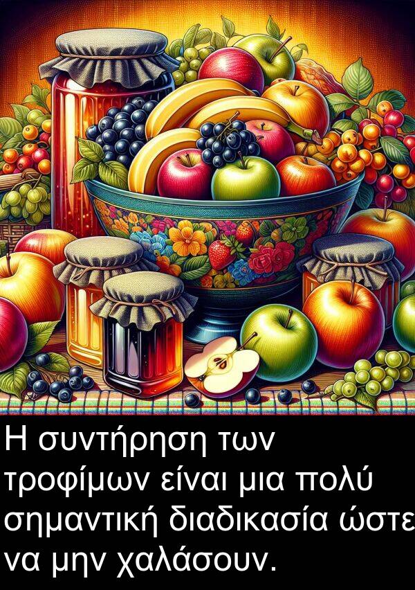 χαλάσουν: Η συντήρηση των τροφίμων είναι μια πολύ σημαντική διαδικασία ώστε να μην χαλάσουν.