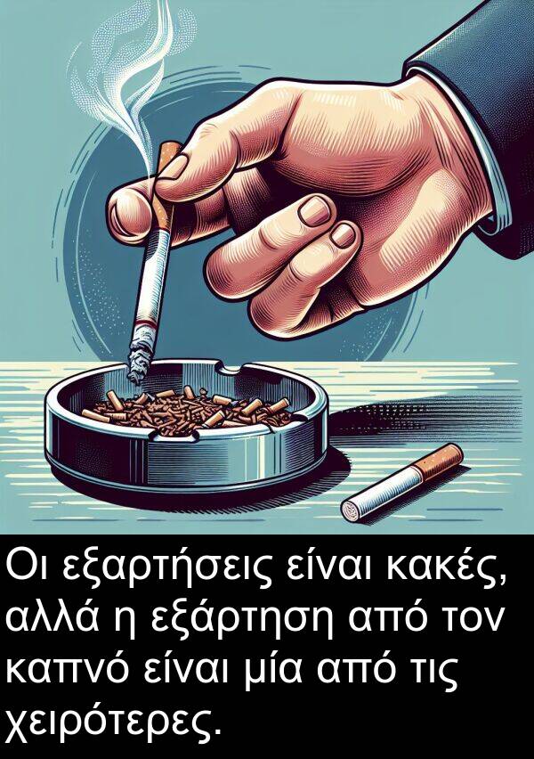 εξαρτήσεις: Οι εξαρτήσεις είναι κακές, αλλά η εξάρτηση από τον καπνό είναι μία από τις χειρότερες.