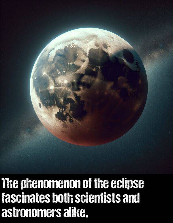 eclipse: The phenomenon of the eclipse fascinates both scientists and astronomers alike.
