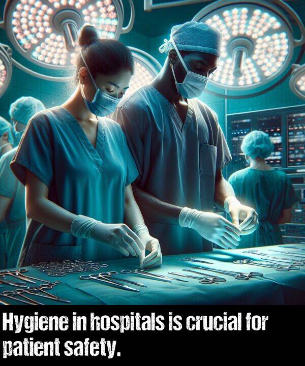 patient: Hygiene in hospitals is crucial for patient safety.