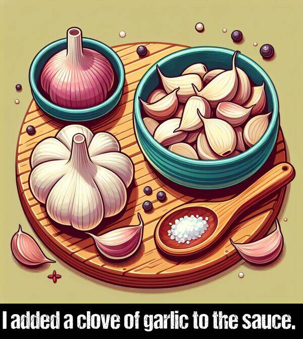 sauce: I added a clove of garlic to the sauce.