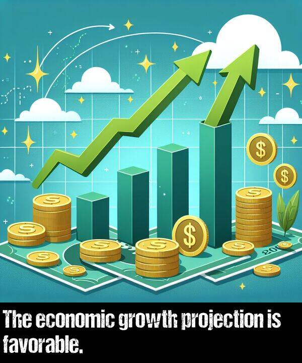 economic: The economic growth projection is favorable.