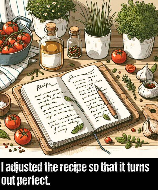 adjusted: I adjusted the recipe so that it turns out perfect.