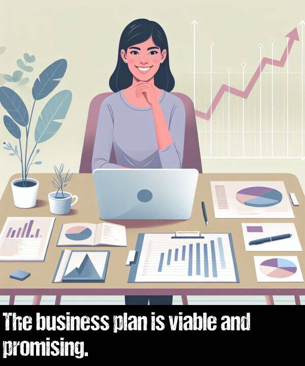 viable: The business plan is viable and promising.