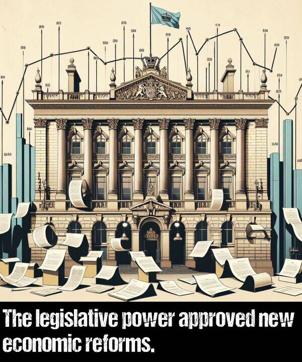 legislative: The legislative power approved new economic reforms.