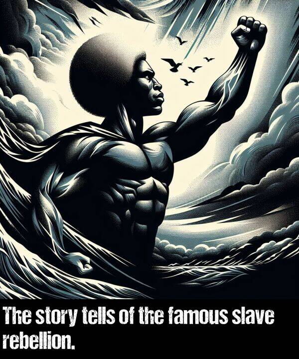 famous: The story tells of the famous slave rebellion.