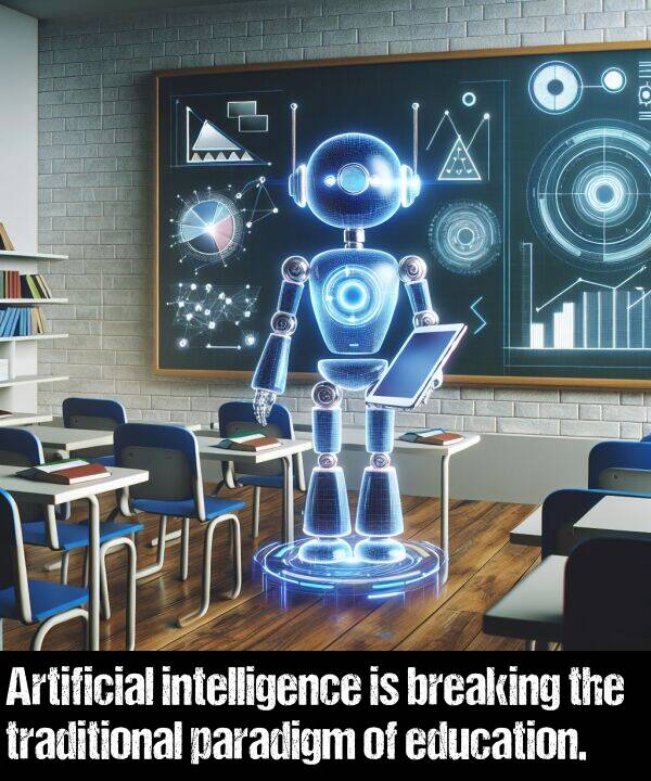 breaking: Artificial intelligence is breaking the traditional paradigm of education.