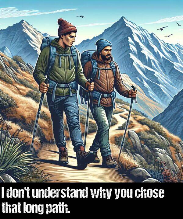 path: I don't understand why you chose that long path.
