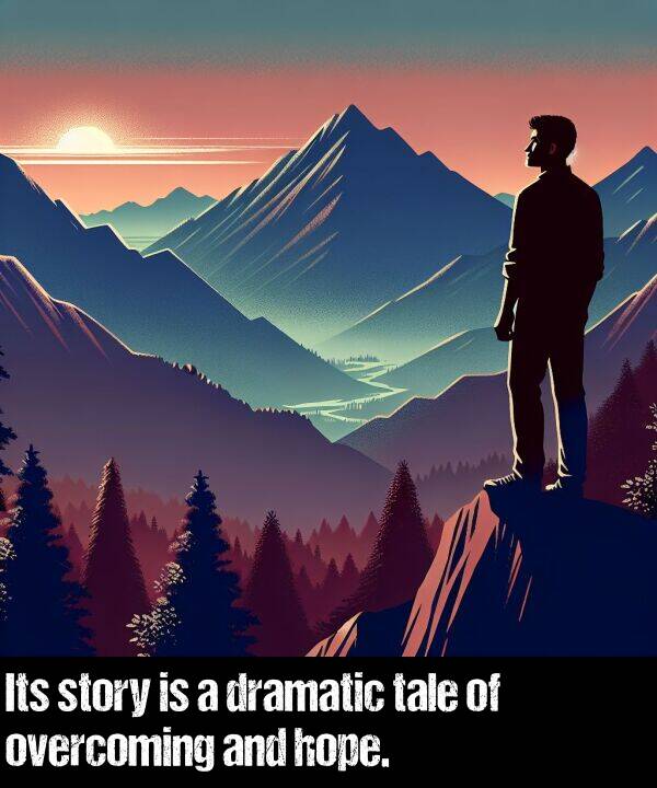 tale: Its story is a dramatic tale of overcoming and hope.